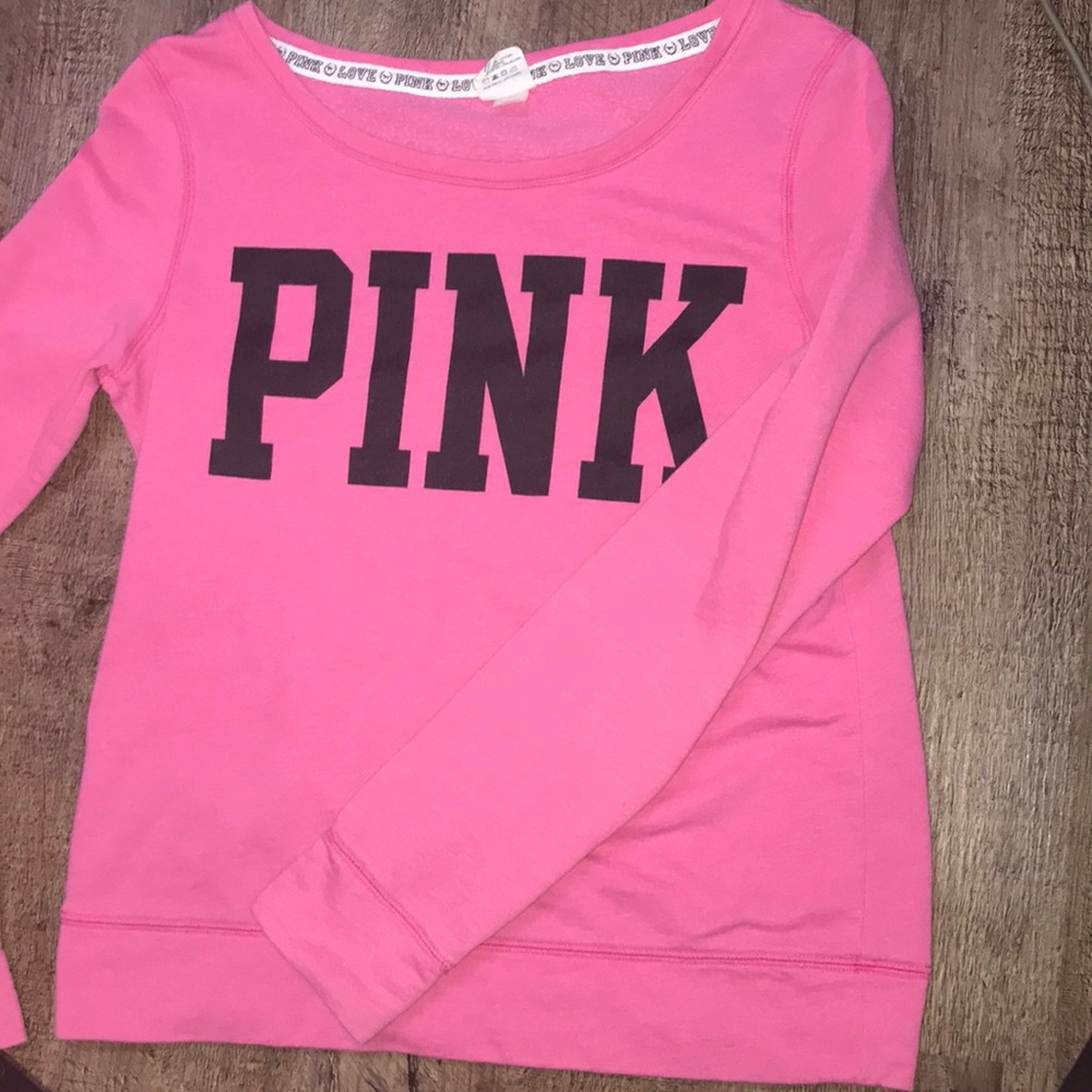 Vs pink crew neck